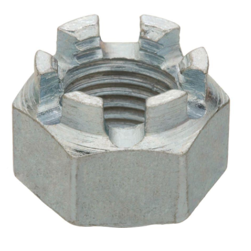 Capital Hardwares Din Galvanized Crown Nuts