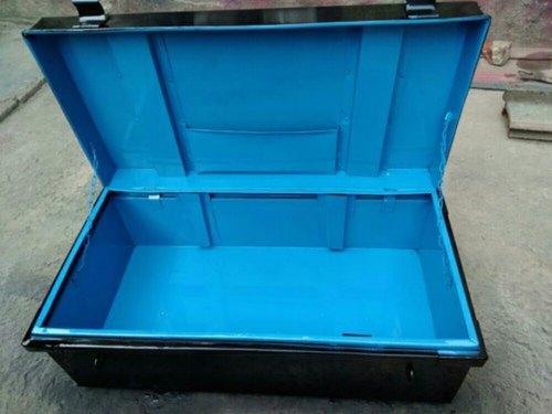Crc Sheet Black And Blue CRPF Steel Trunk Box