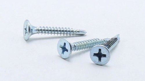 Silver CSK Philips Self Tapping Screw, For Hardware Fitting