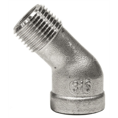 SS 45 degree CU: NI 70: 30-90: 10 Long Stud End Elbow, For Plumbing Pipe