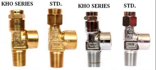 BRASS High Pressure CYLINDER VALVES, For Industrial, Wooden Box Pack