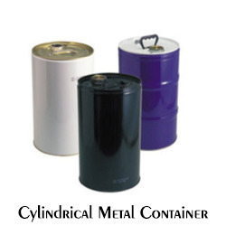 Cylindrical Metal Container