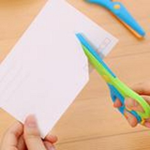 D1569 Kids Handmade Plastic Safety Scissors