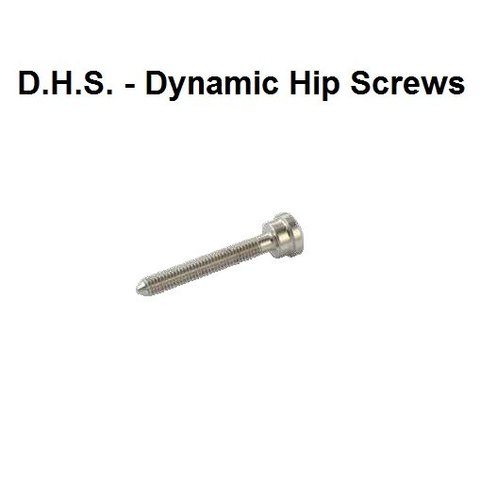 Stainless Steel Full Thread D.H.S Top Screws, For Hip Surgery, Size: 36 mm