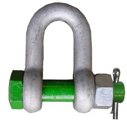 KMT Alloy Steel D Shackle With Safety Pin, For Industrial