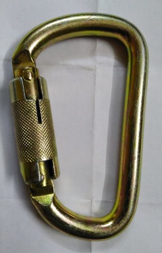 D-Shape Carabiner With Auto-Lock, Size/Capacity: 115 Mm