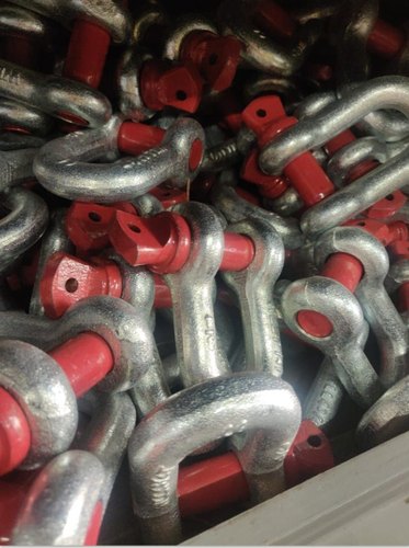 Alloy Steel Screw Pin/Nut-Bolt D Shackles, For Industrial Application, Size: 1ton- 55ton