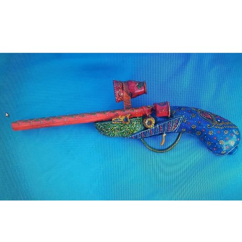 Blue Wall Decoration Decorative Iron Gun