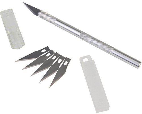 Steel Detail Knife - Crafts Knife Cutter Tool with 5 Blades