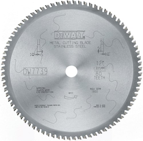 12 Inch Dewalt Steel Cutting Blade