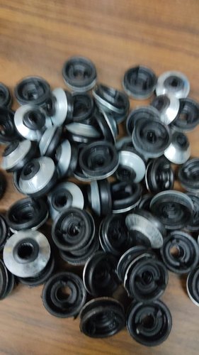 Black Galvanized PVC & Bitumen G.I Dum Washer, For Sheds, Circle