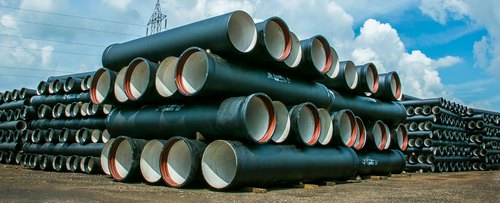 Round 12m Ductile Iron Pipe, For Gas Handling, Size: 80 to 1200 mm