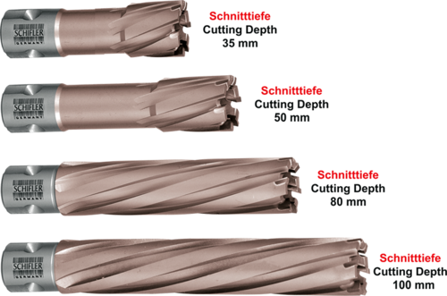 Carbide Tipped TCT Broach Cutter - Dia 16mm x 50mm Length - Schifler Germany Make