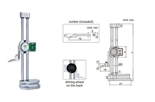 Upto 300 mm Analog Insize Digital Height Gauge