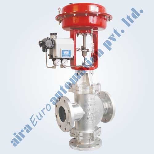 Aira Globe Type Pneumatic Diaphragm Low Temperature Control Valve