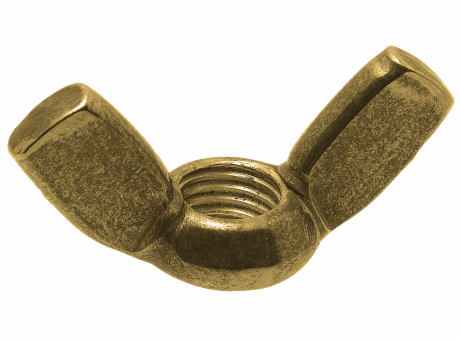 Dutux Golden Brass Wing Nut, Size: M6, for Hardware Fitting