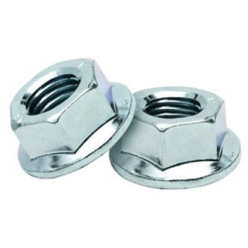 Mahavir Hexagonal Stainless Steel Flange Nut, Size: M5, Thickness: 3 mm