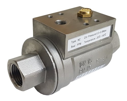 X-TEAM Stainless Steel Double Acting Axial Valve, For Air