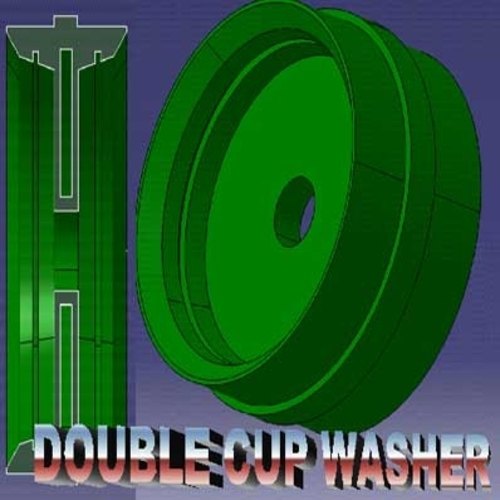 Rubber Double Cup Washer, Dimension/Size: 60 -150 Mm Diameter