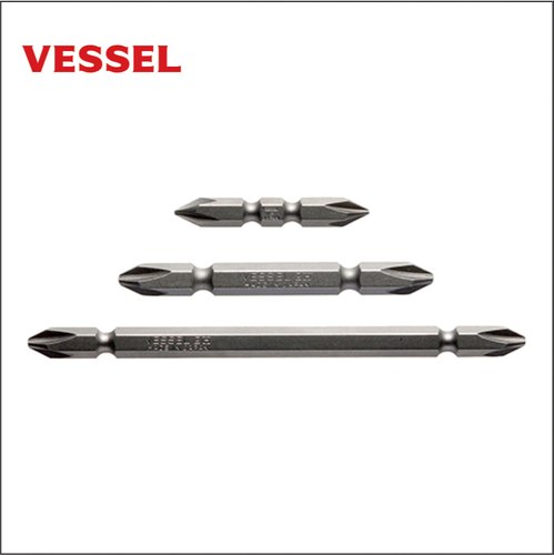 Silver Hexagonal Double End Bits 6.35mm (1/4), Size: B43, A16, Material Grade: Hardened Steel