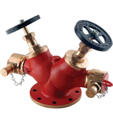 Double Headed Hydrant Valves - Gun Metal, Size: 63 mm