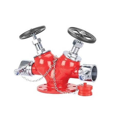 SS202 Double Hydrant Valve, For Fire And Safety Work
