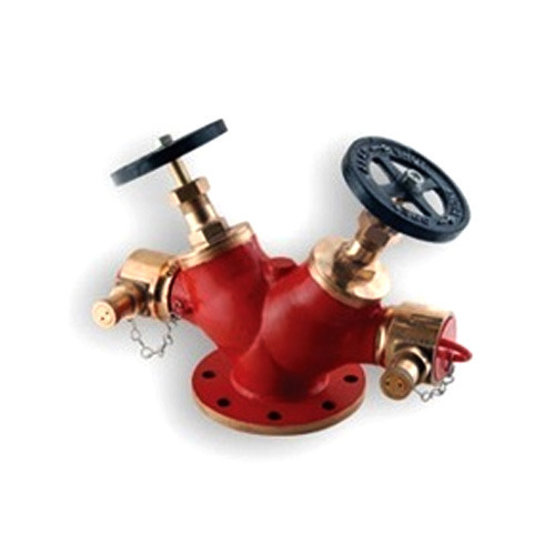 Double Headed Brass Fire Hydrant Valve, For Industrial, Size: 2.5