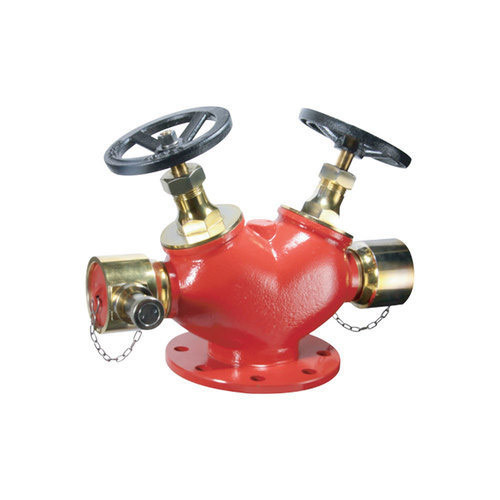 Double Outlet Type Landing Valve, Size: 2.5 Inch