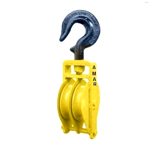 Manual Double Sheave Pulley, For Industrial, Capacity: 5 Ton