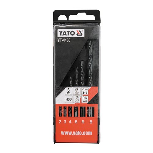 Yato Twist Drill Set (6 Pcs), Material Grade: Hss