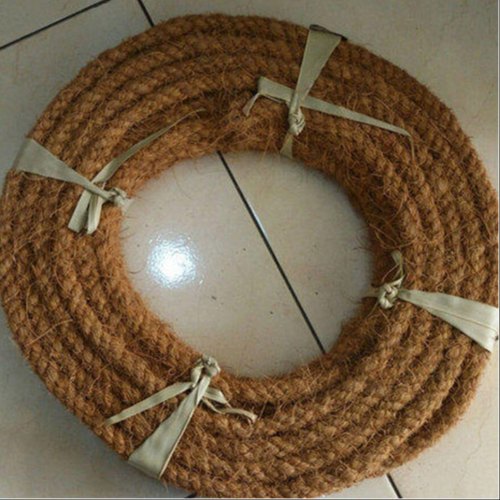 Brown Dry Coconut Coir Rope, Packaging Type: Roll, Size/Diameter: 20-25 mm