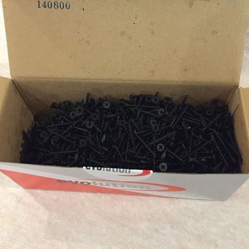 Black Bugle Head Screws, Size: 25 Mm