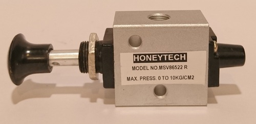 Honeytech 3/2 Push Button Operated Valve, Model: MSV86522 R