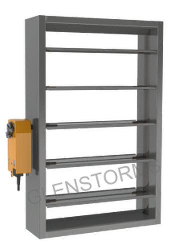 Powder Coated Duct Mounted Fire Smoke Damper, Shape: Rectangle, 60mm