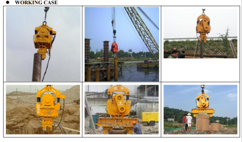 Zhenzhong Dz60a Vibro Hammer With Sheet Pile Clamp, Control Box (415v, 50hz)