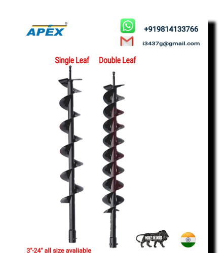APEX Earth Auger Double Leaf, 52vc, Capacity: 6-12