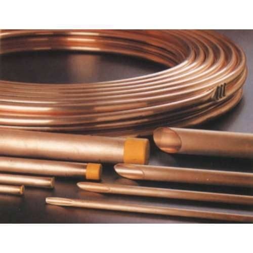 Square And Rectangular Brown EC Grade Copper Pipe, Air Condition And Refrigerator