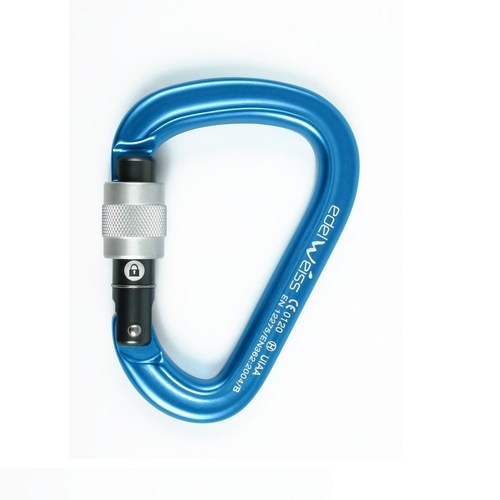 Edelweiss Link Screw Carabiner - Blue