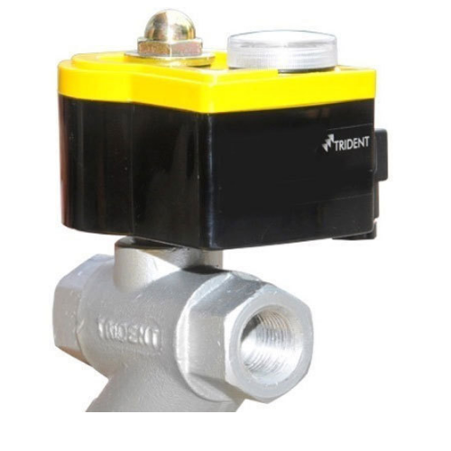 Trident Aluminium Timer Based Electronic Drain Valve, For Air