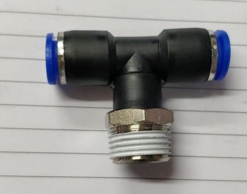 PVC Pneumatic Male T Connectors, Packaging Type: Packet, for Air pneumatic Fittings
