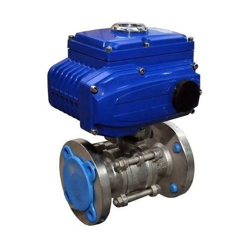 Electrical Electric Actuator Operated Ball Valves, For Industrial, Size: 25 Mm