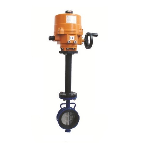 Cair Electric Actuator Operated Extended Stem Butterfly Valve, Size: 100