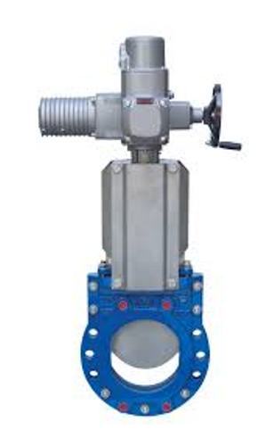 Stainless Steel And Cast Steel Hardox Electric Actuator Operated Knife Gate Valve
