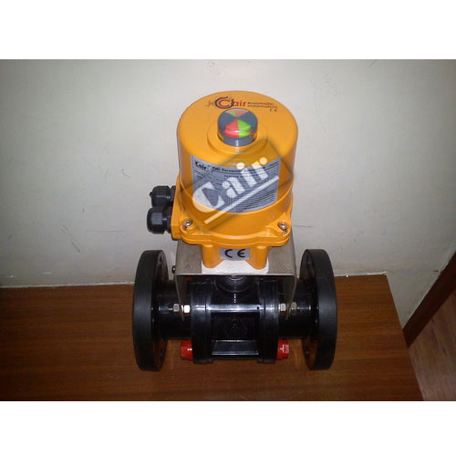 Electric Actuator Operated PP Ball Valve, Threaded, Size: 15 To 150 Mm