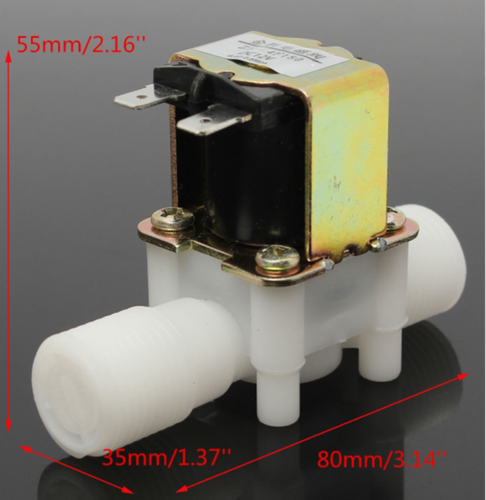 Electric Solenoid Valve Magnetic DC Normal Closed Water Air Inlet Flow Switch