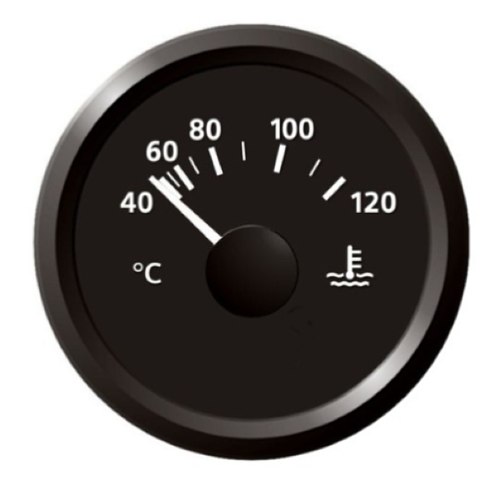 40-120C Electrical Temperature Gauge, For Automobiles
