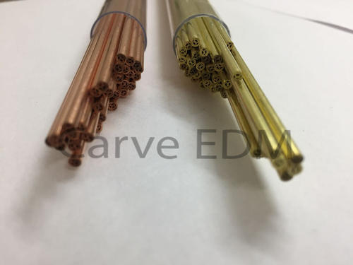 Straight Shank Multi Hole Brass and Copper Electrode Tubes, Length: 400-500mm