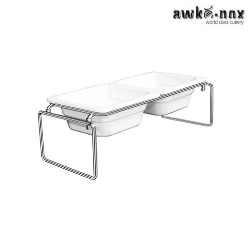 Stainless Steel Square Bent Buffet Riser Sets