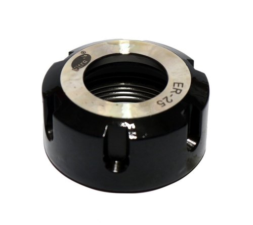 Black Powder Coated ER52 Spindle Chuck Nut