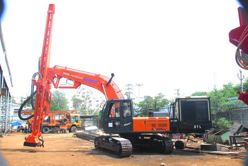 Semi-Automatic Excavator Mounted Blast Hole Drilling Machine, Capacity: 50-150 feet, BTL-EM-30